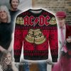 ACDC hells bells full printing ugly christmas sweater