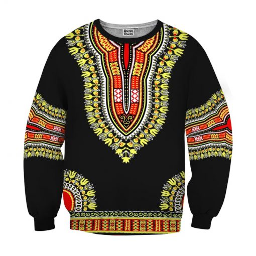 African dashiki all over print sweatshirt