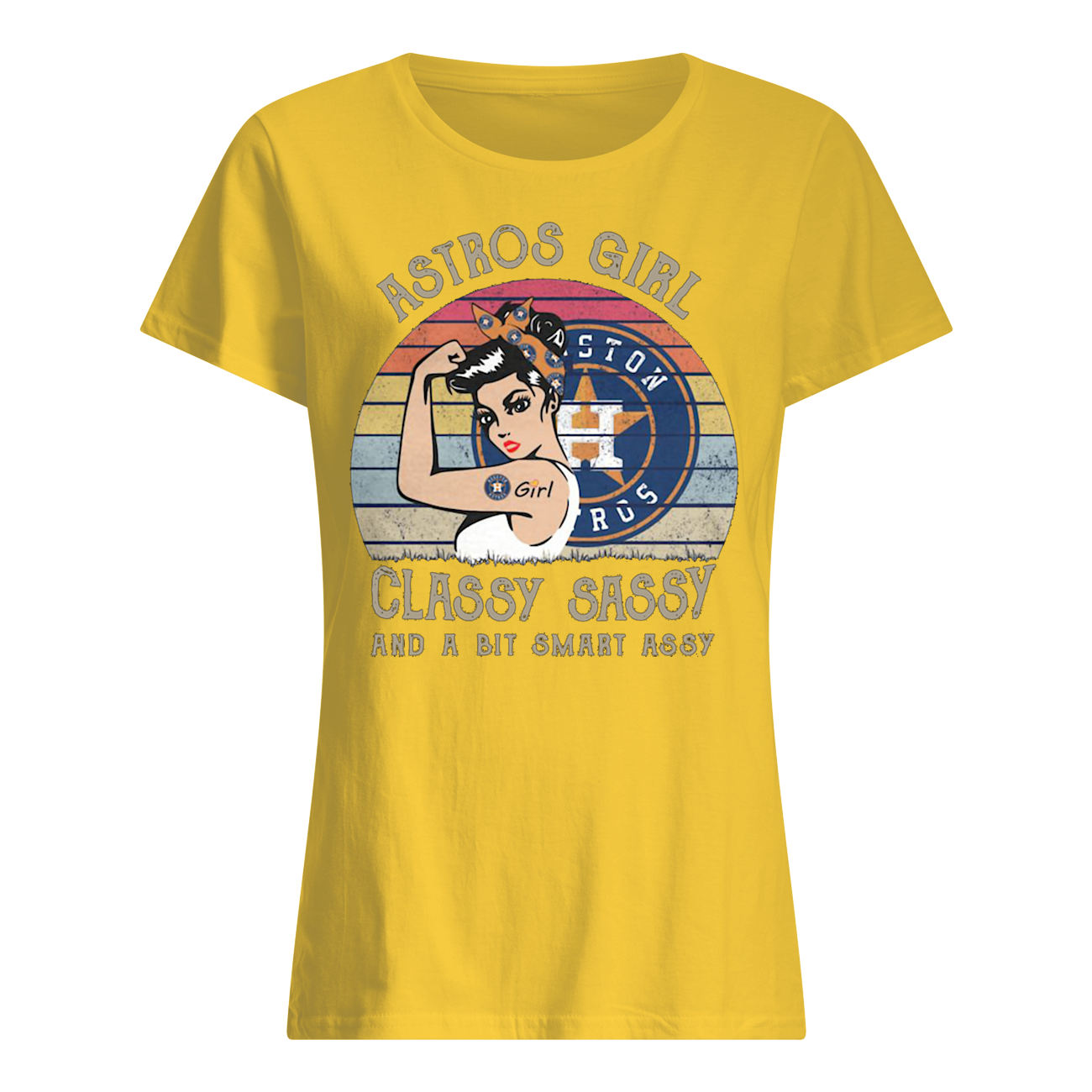 Astros girl classy sassy and a bit smart assy houston astros womens shirt