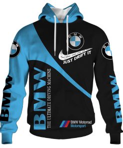 BMW just drift it nike all over print hoodie