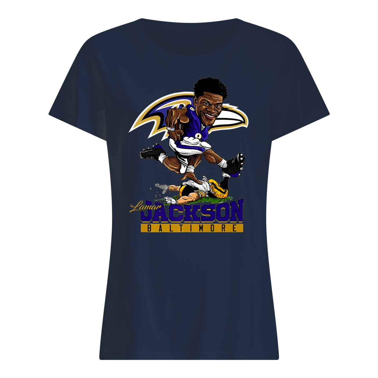 Baltimore ravens lamar jackson womens shirt