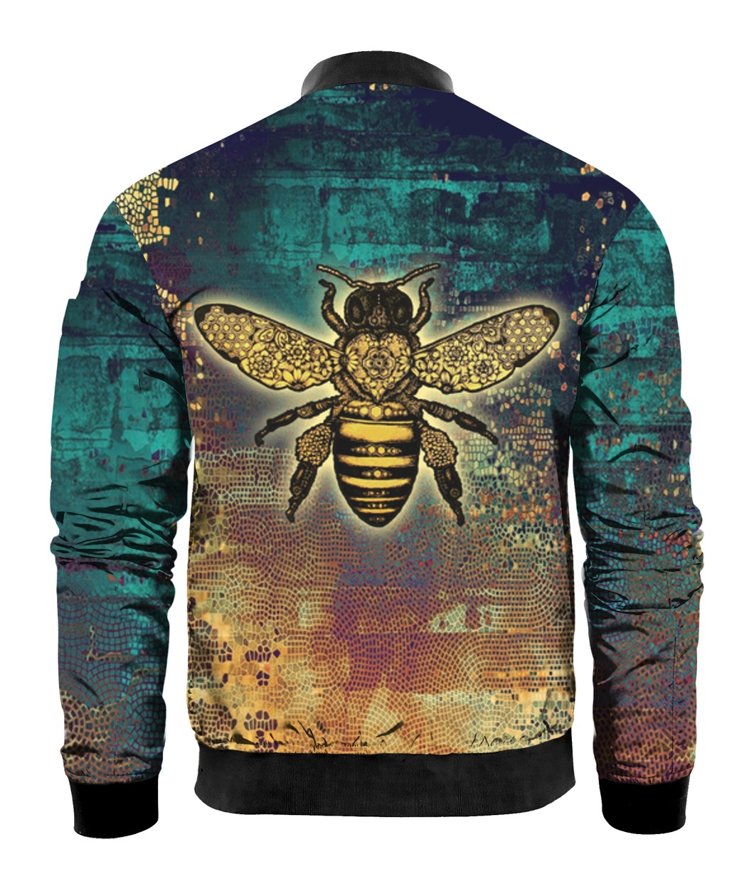 Bee kind all over print bomber 1