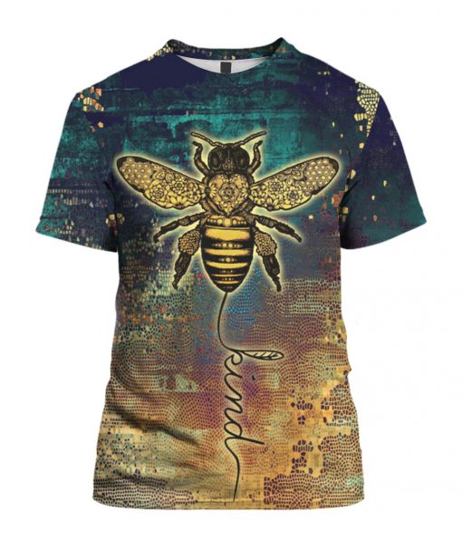 Bee kind all over print tshirt
