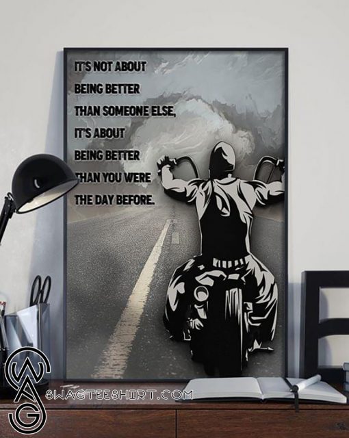 Biker it's not about being better than someone else poster