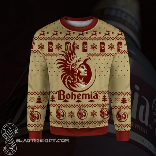 Bohemia beer full printing ugly christmas sweater
