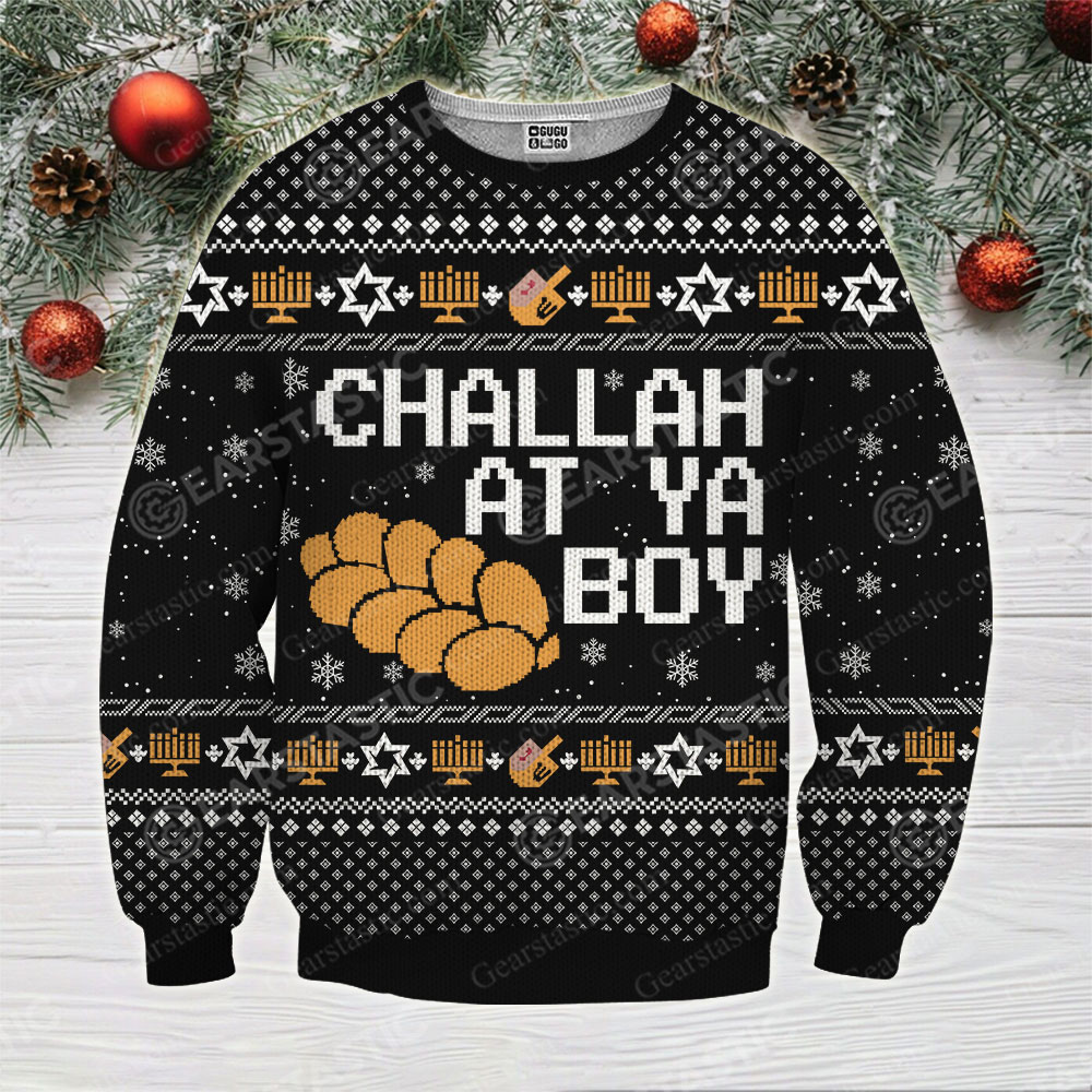 Challah at ya boy full printing ugly christmas sweater 1