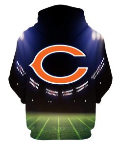 Chicago bears full printing hoodie 2
