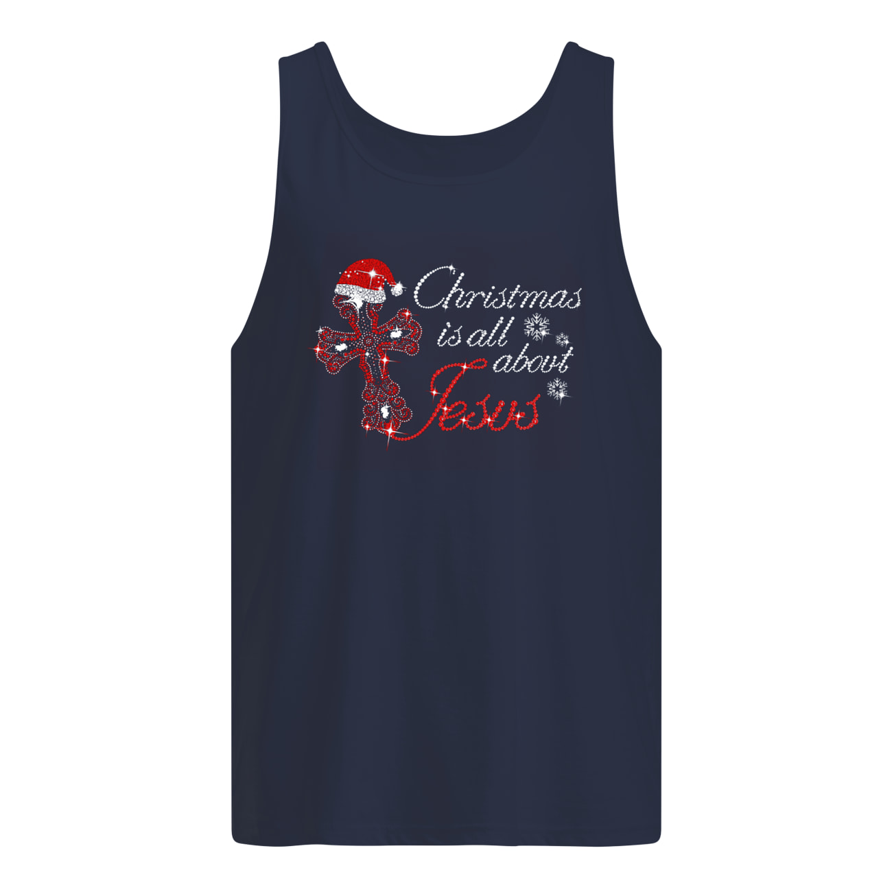 Cross christmas is all about Jesus tank top