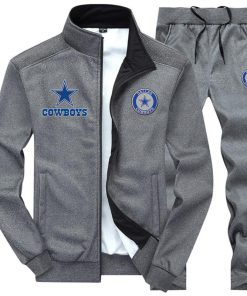 Dallas cowboys 3d jacket and sweatpants - gray