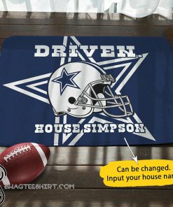 Dallas cowboys personalized doormat
