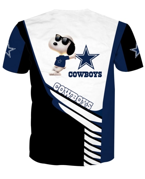 Dallas cowboys snoopy full printing tshirt 1