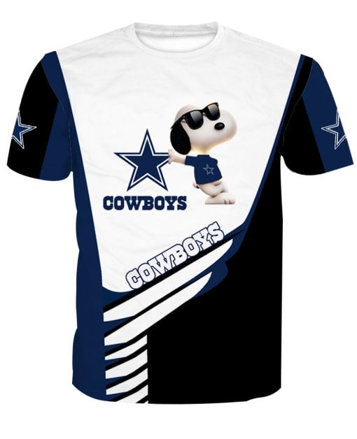 Dallas cowboys snoopy full printing tshirt