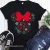 Disney minnie mouse icon holiday snowflakes shirt