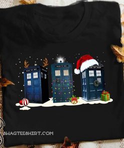 Doctor who tardis police box christmas shirt