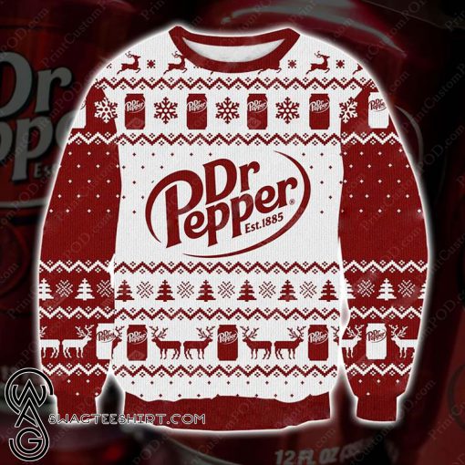 Dr pepper full printing ugly christmas sweater
