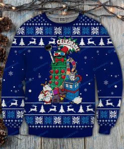 Dr who celebrate full printing ugly christmas sweater 2