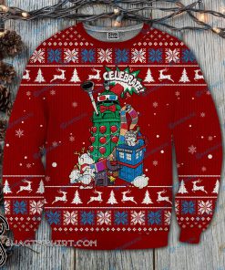 Dr who celebrate full printing ugly christmas sweater