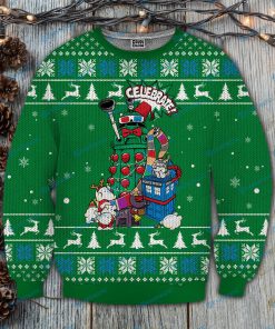 Dr who celebrate full printing ugly christmas sweater 3