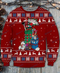 Dr who celebrate full printing ugly christmas sweater 4