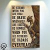 Dungeons and dragons be strong when you are weak poster