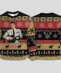 Elvis presley knitting pattern all over print sweatshirt