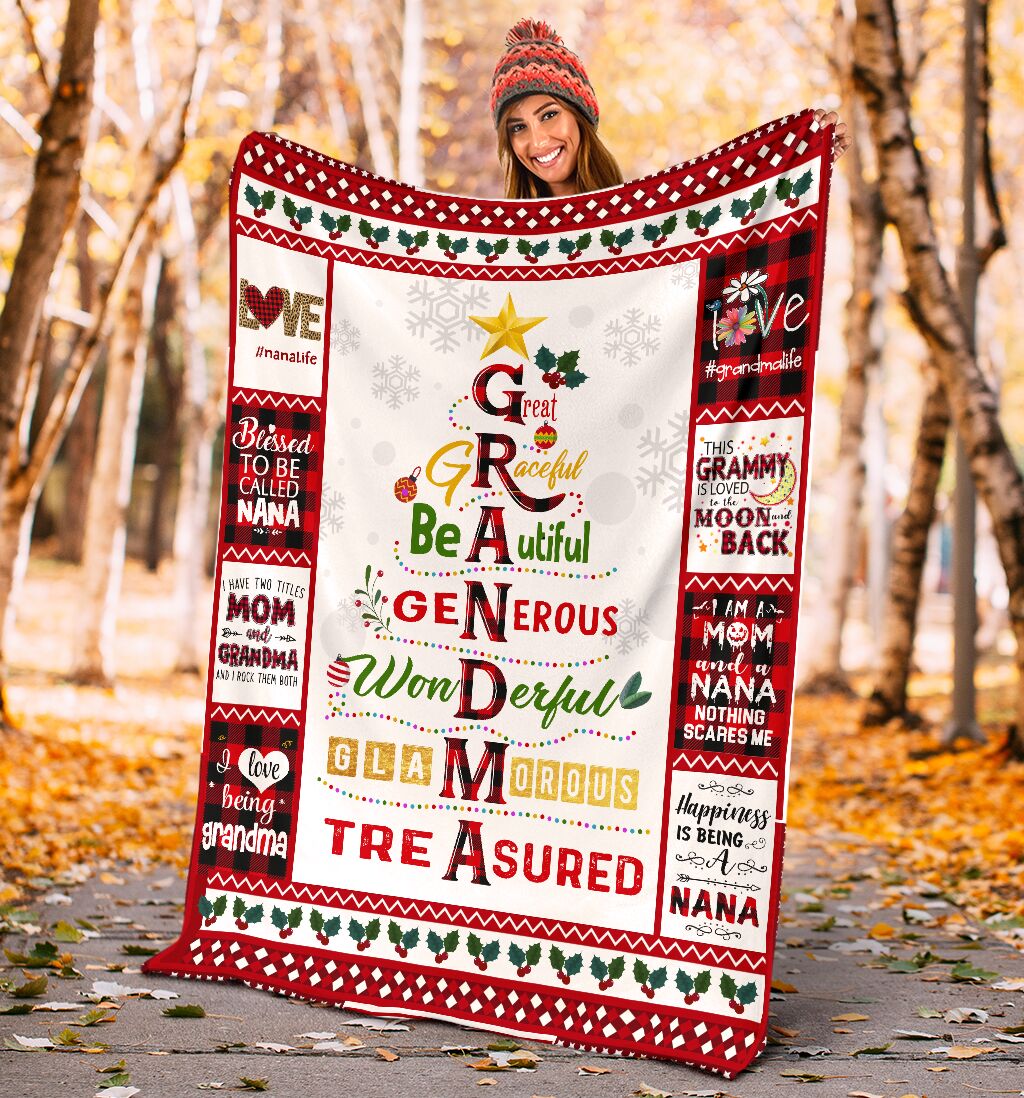 Download Family grandma blessed to be called nana blanket