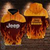 Fire jeep all over printed shirt