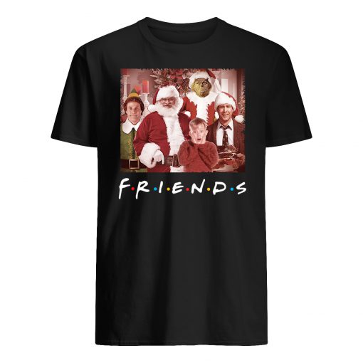 Friends tv show christmas movie characters mens shirt