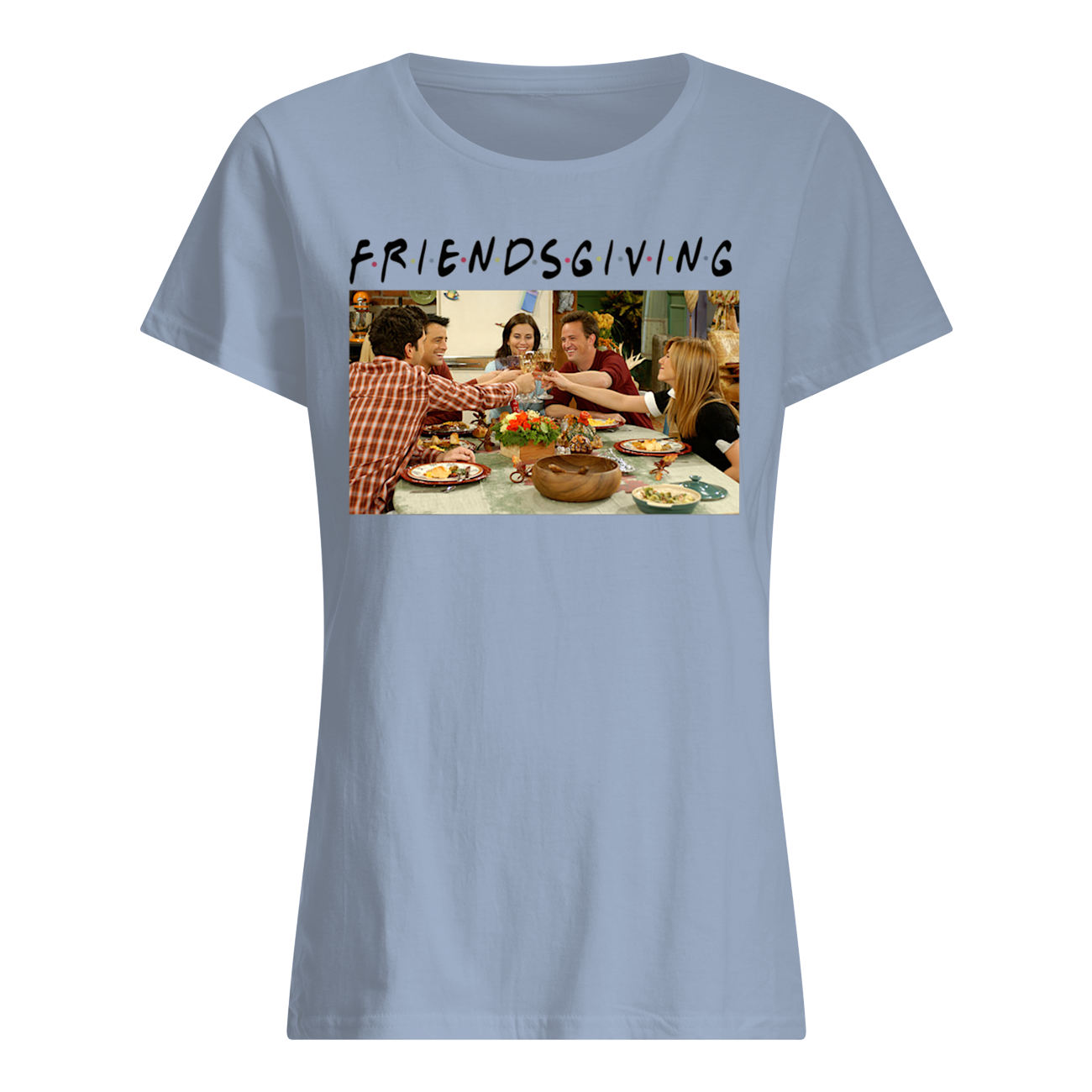 Friendsgiving friends tv show thanksgiving womens shirt