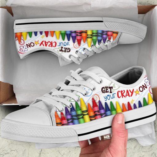 Get your cray on low top sneakers 1
