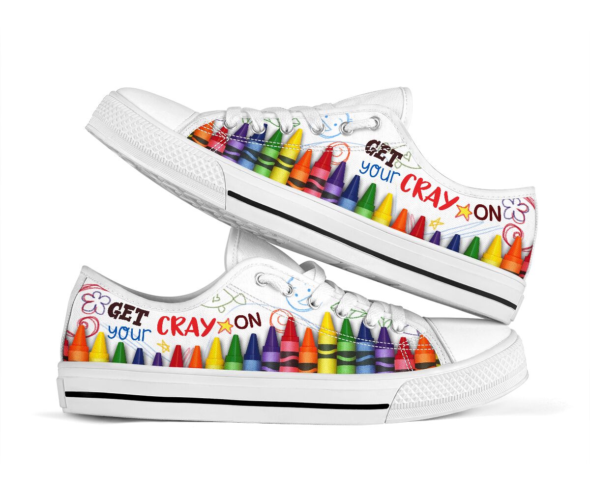 Get your cray on low top sneakers 3