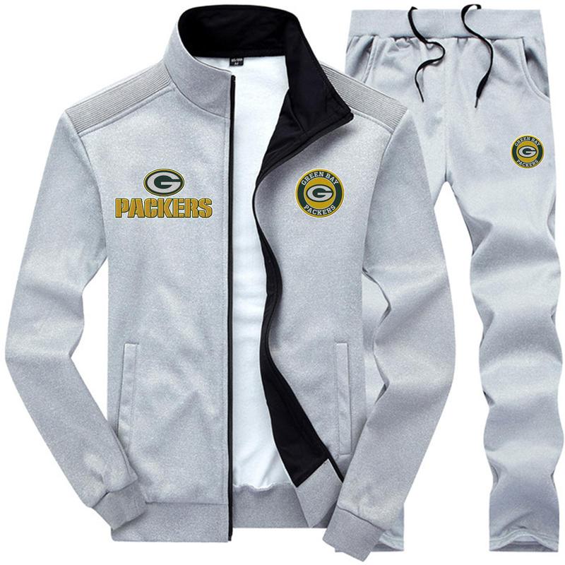 Green bay packers 3d jacket and sweatpants - white