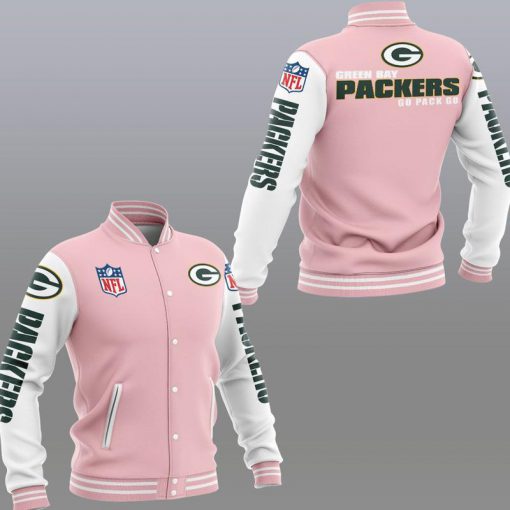 Green bay packers go pack go jacket - pink