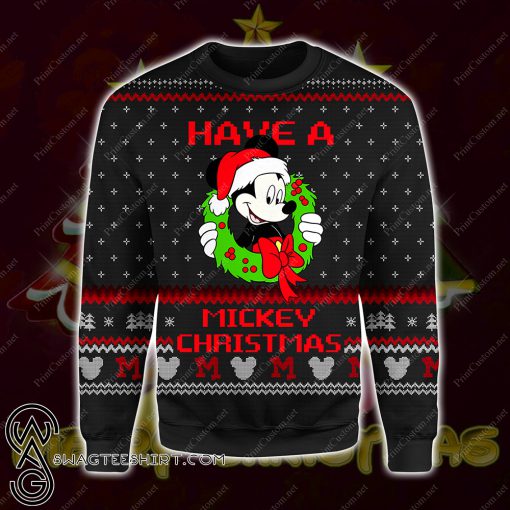 Have a mickey christmas full printing ugly christmas sweater