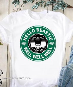 Hello beastie well well well maleficent starbuck coffee shirt
