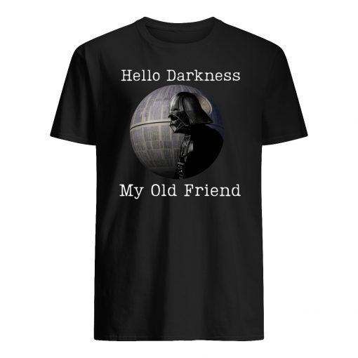 Hello darkness my old friend darth vader mens shirt