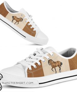 Horse low top canvas sneakers