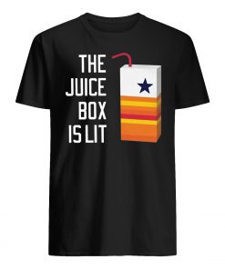 Houston astros the juice box is lit mens shirt