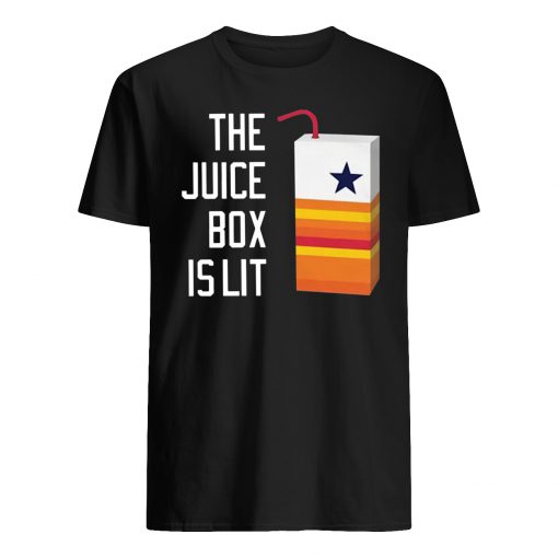 Houston astros the juice box is lit mens shirt