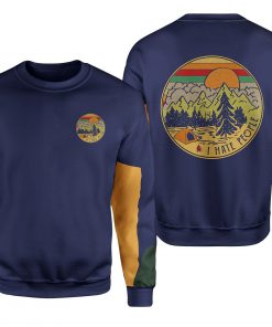 I hate people camping all over print sweatshirt