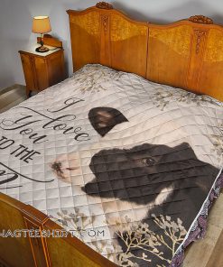 I love you to the farm cow quilt