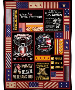 I served my country what did you do proud female veteran fleece blanket 1