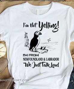 I'm not yelling i'm from newfoundland and labrador shirt