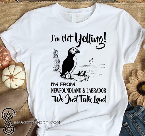 I'm not yelling i'm from newfoundland and labrador shirt