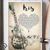 Iris goo goo dolls guitar heart song lyric poster