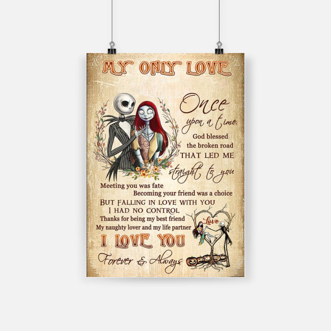 Jack and sally i love you forever and always poster 1
