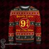King's cross station harry potter full printing ugly christmas sweater