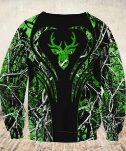 Love deer green all over print sweatshirt 1