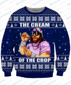 Macho man randy savage the cream of the crop ugly christmas sweater 1