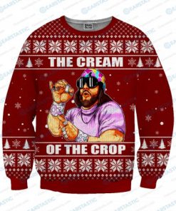 Macho man randy savage the cream of the crop ugly christmas sweater 3